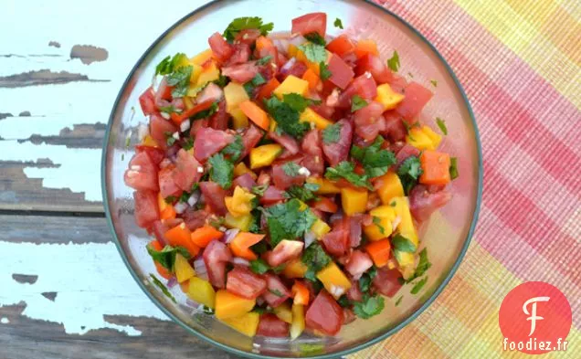 Salsa aux Tomates Fraîches et à la Mangue