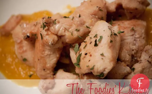 Poulet À La Sauce Mangue Et Kiwi