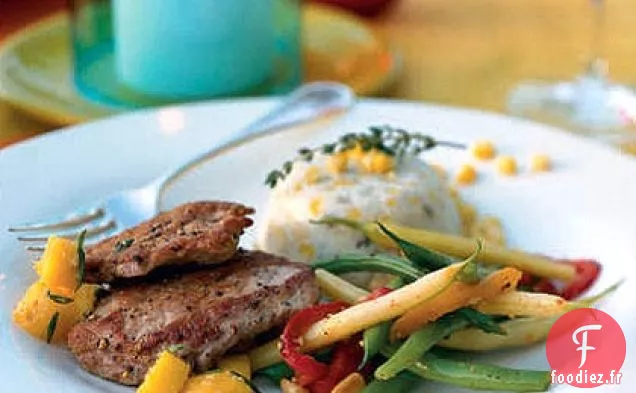 Filet de Porc avec Salsa de Mangue Fraîche