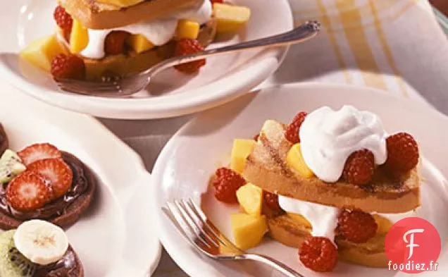Shortcake Grillé à la Framboise Et à la Mangue