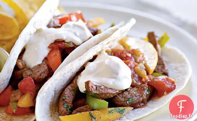 Ancho Chili - Fajitas de boeuf à la Mangue