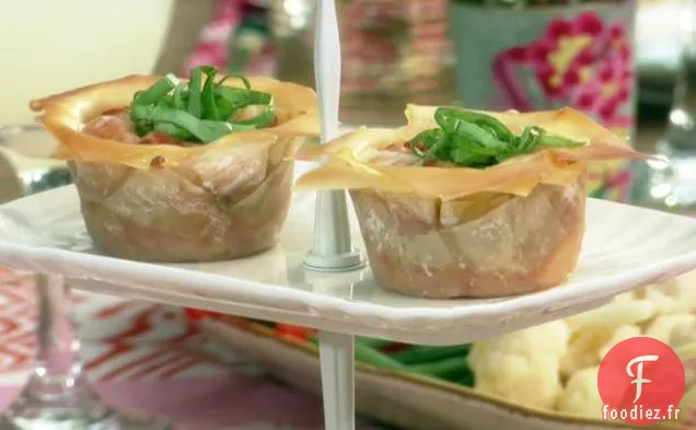 Cupcakes aux Lasagnes avec Saucisse et Chutney de Mangue