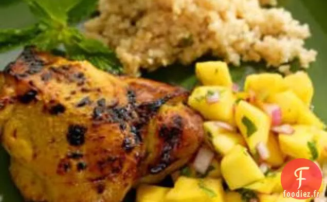 Poulet Au Curry Avec Salade De Mangue