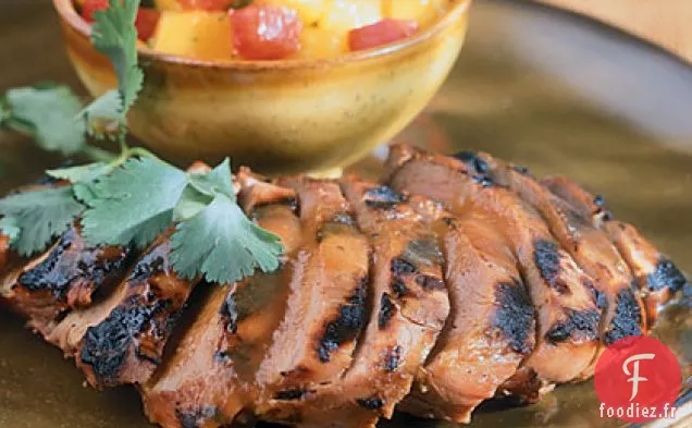 Canard Grillé avec Salsa à la Mangue