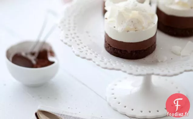 Gâteaux À La Mousse Au Chocolat, Noisettes Et Noix De Coco