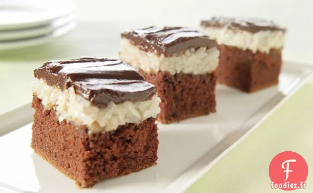 Gâteau aux Barres Chocolatées à la Noix De Coco