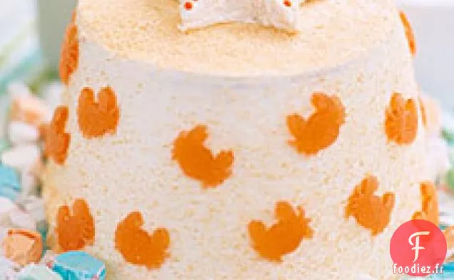Gâteau de Nourriture d'Ange de Seau de Sable