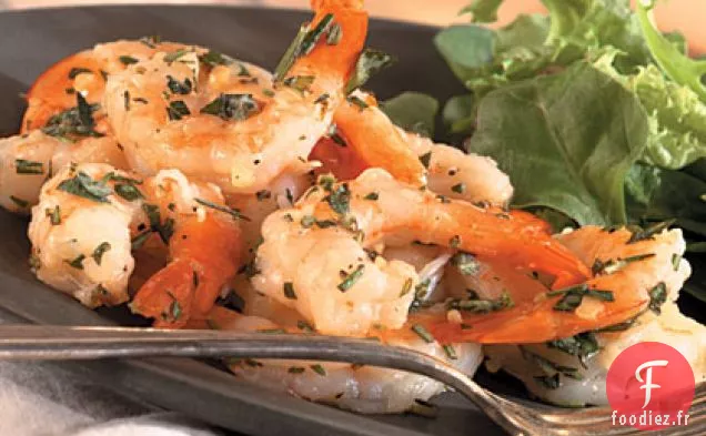 Crevettes Faciles au Romarin