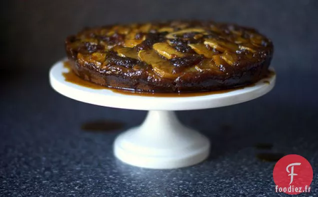 Gâteau aux Pommes en Pain d'Épice À l'envers