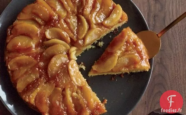 Gâteau à l'envers à l'Érable et aux Pommes
