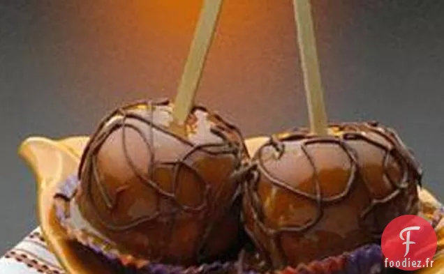 Pommes Caramel à la Toile d'Araignée de Hershey