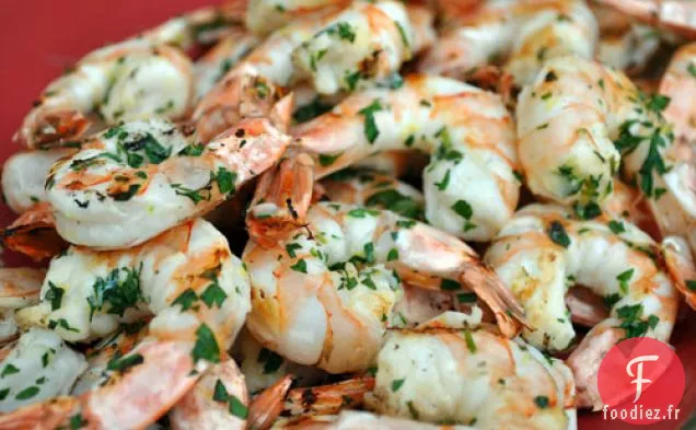 Crevettes Grillées au Citron, à l'Ail et au Persil