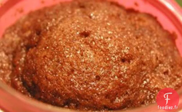 Gâteau aux pommes dans un pot