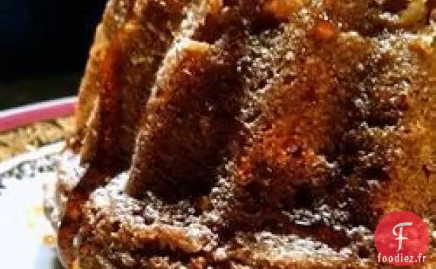 Gâteau Bundt aux Pommes Et au Miel