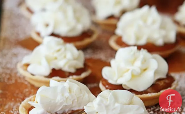Tartes Au Caramel Et Noix De Macadamia Au Chocolat Blanc