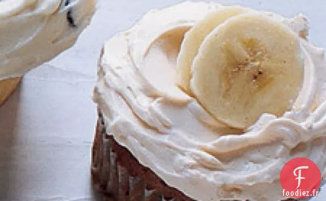 Cupcakes À La Banane Et Crème Au Beurre Au Caramel
