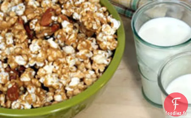 Popcorn caramel-amandes