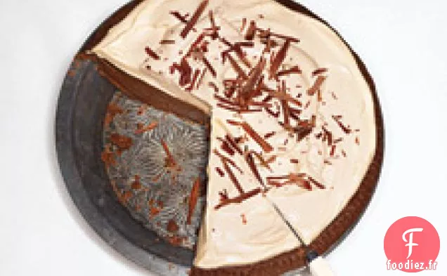 Tarte à la Crème au chocolat et au caramel