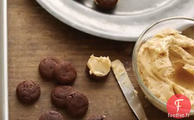 Biscuits Sandwich au chocolat et au caramel