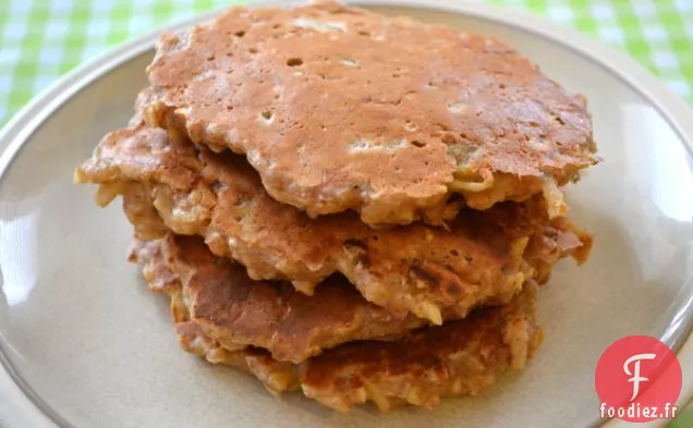 Gâteau à la banane Crêpes à l'avoine / gaufres
