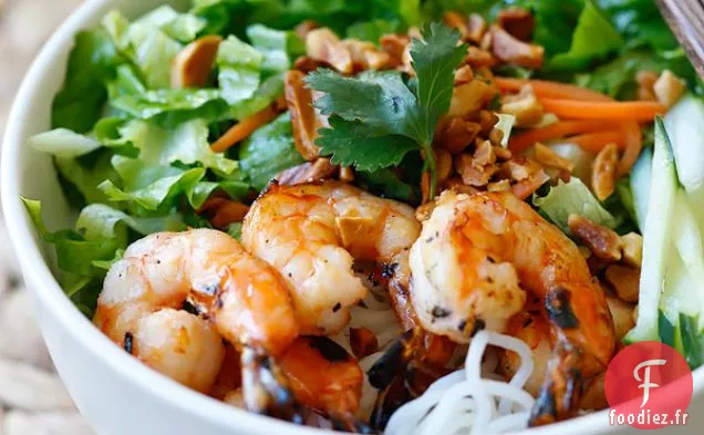 Vermicelles de Crevettes au Barbecue Vietnamien