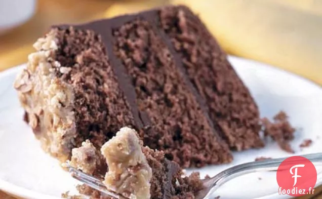 Bourbon - Gâteau Au Chocolat Avec Glaçage Praliné