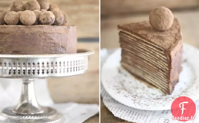 Gâteau aux Crêpes Amaretto Au Chocolat