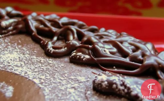 Gâteau Marbré Au Chocolat Noir Et Aux Pépites De Chocolat Blanc