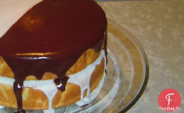 Gâteau aux Biscuits Noir et Blanc
