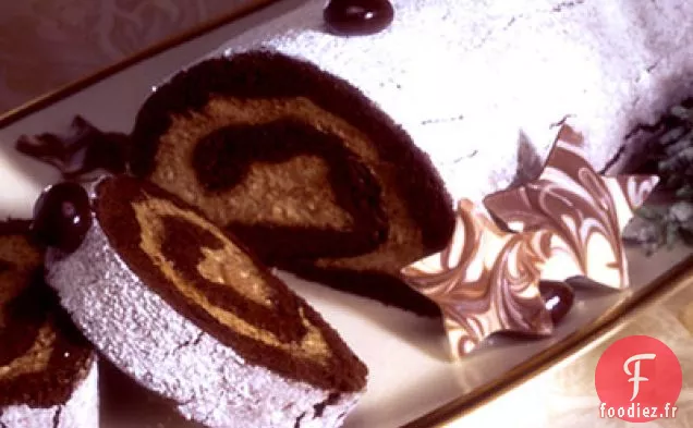 Rouleau de Gâteau au Chocolat Moka