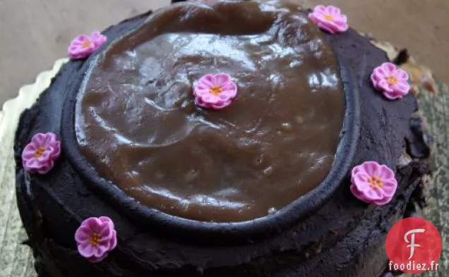 Gâteau Au Chocolat Fourré Au Caramel Fleur De Sel