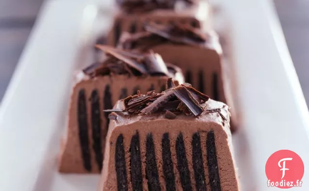 Gâteau de Réfrigérateur à la Mousse Au Chocolat Douce-Amère