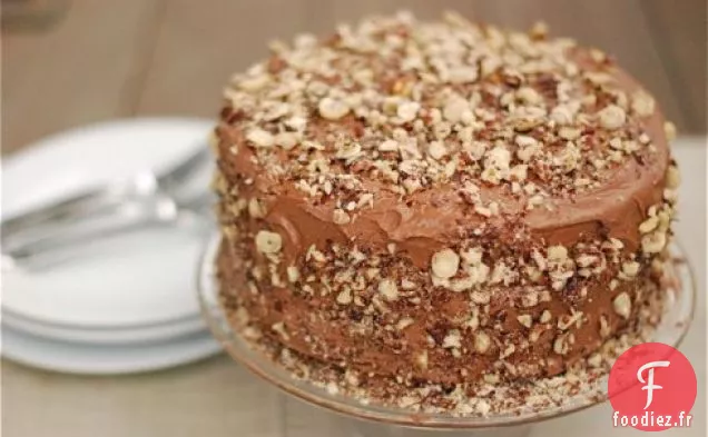 Gâteau Kahlua Au Chocolat Et Crème Au Beurre Au Chocolat Aux Noisettes Salées