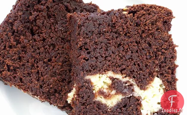 Gâteau au Fudge au Chocolat Tourbillon au Fromage à la Crème