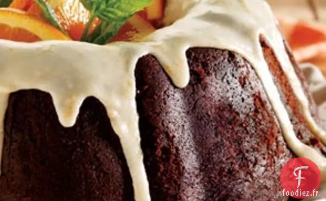 Gâteau Bundt au Cacao glacé à l'Orange