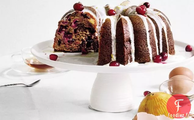 Gâteau Bundt aux Canneberges Épicé