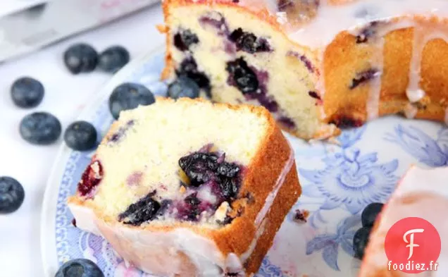 Gâteau Bundt aux bleuets et au citron vert