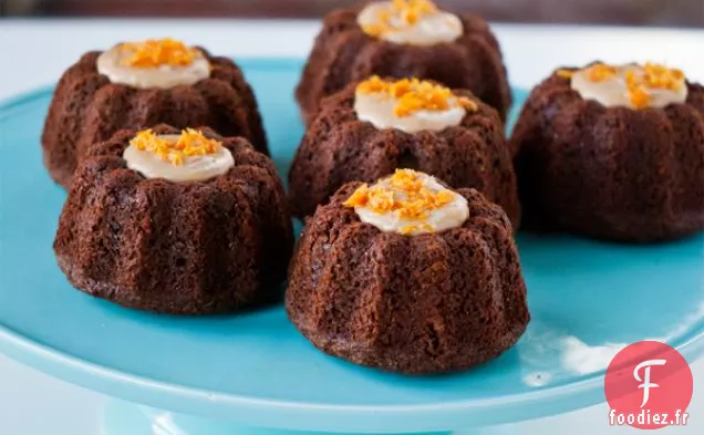 Gâteau Bundt Au Pain D'Épice Orange Arrosé De Chocolat