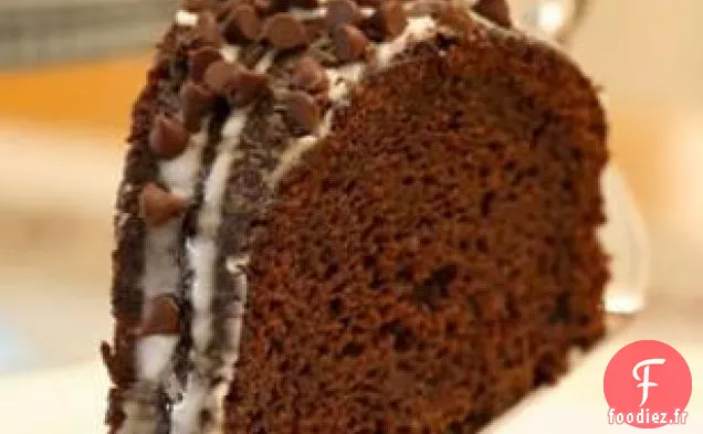 Gâteau Bundt glacé au chocolat et à la citrouille