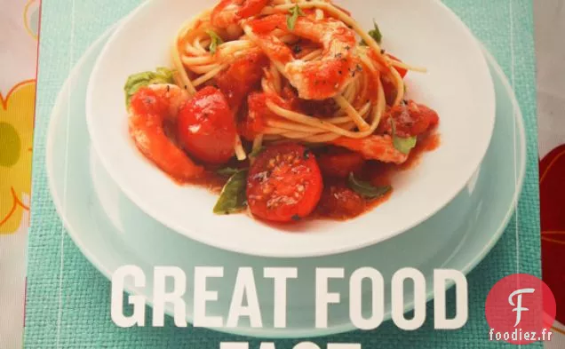 Pâtes Tomates Crevettes Et Basilic