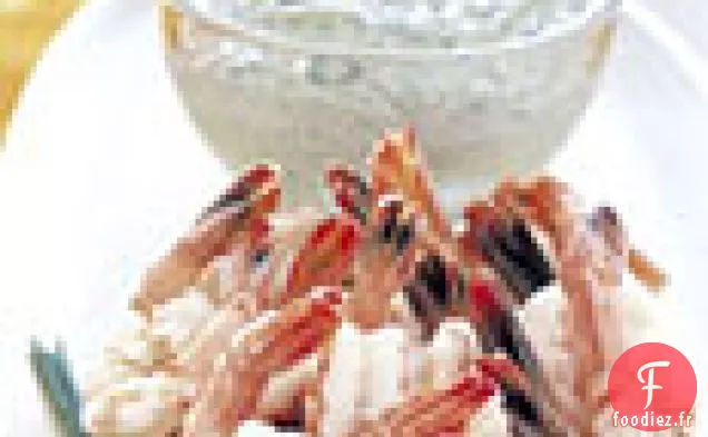 Crevettes Parfaitement Pochées à la Sauce Déesse Verte