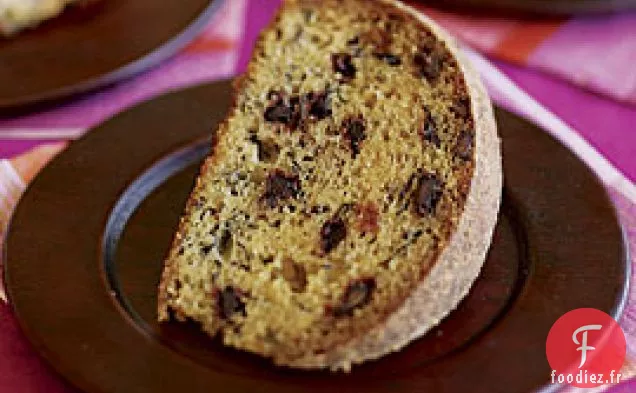 Gâteau À La Banane Au Beurre Brun Avec Pépites De Chocolat