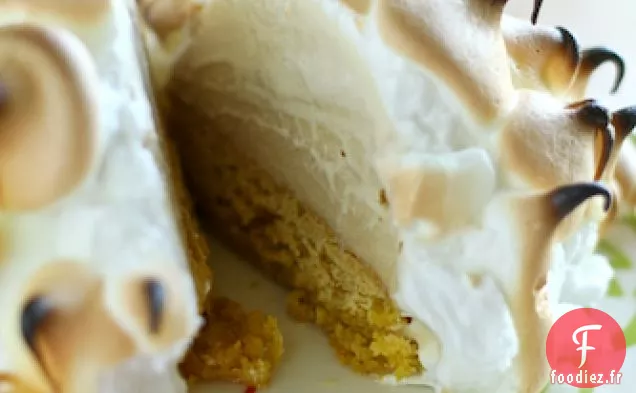 Crème Glacée au Rooibos à la Vanille et Gâteau au Beurre Brun