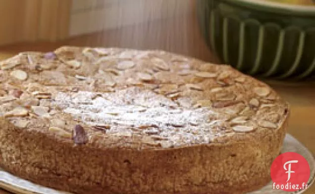 Gâteau aux amandes au beurre brun