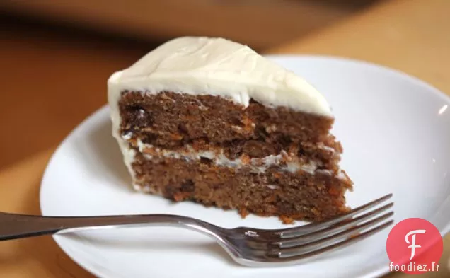 Gâteau Aux Carottes Avec Glaçage Au Fromage À La Crème