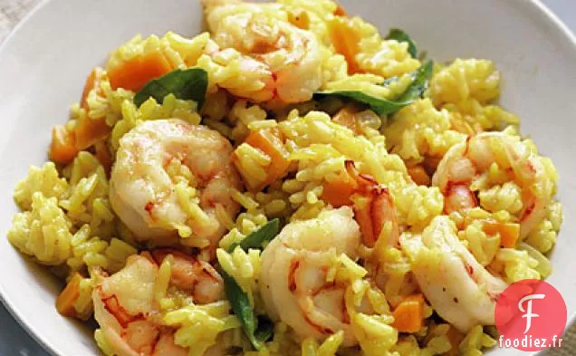 Riz au Curry aux Crevettes