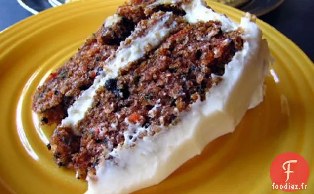Gâteau Aux Carottes Avec Glaçage Au Fromage À La Crème