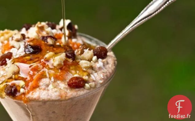 Bouillie de Sarrasin Crue au Gâteau aux carottes (sans gluten et Crue)