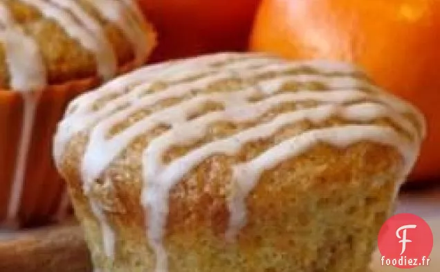 Muffins au Gâteau aux Carottes avec Glaçage à la Cannelle
