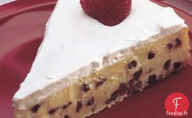 Gâteau au Fromage aux Pépites de Chocolat aux Fraises